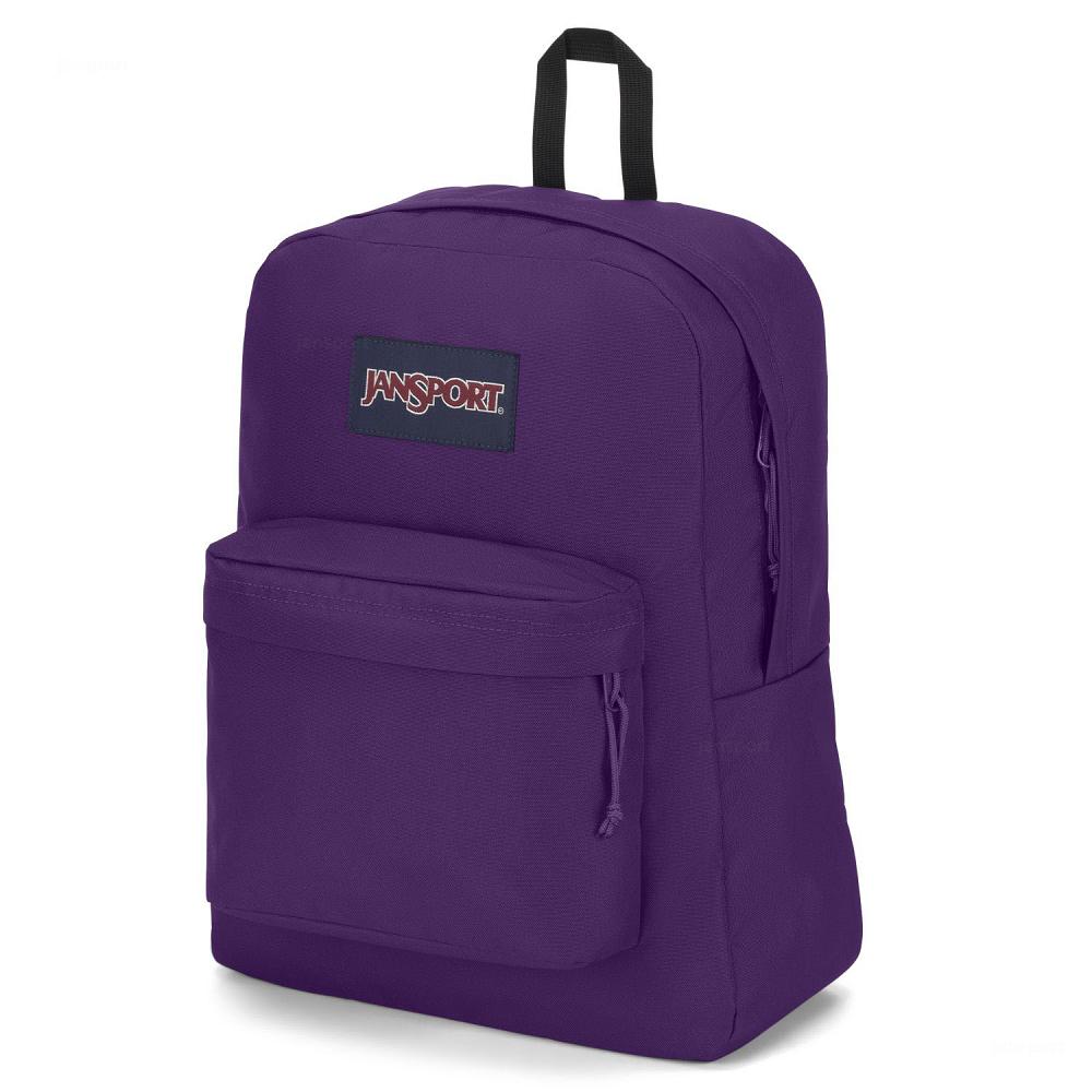 Purple JanSport SuperBreak® Plus Laptop Backpacks | US_JS21B