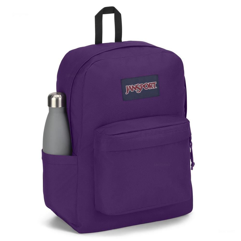 Purple JanSport SuperBreak® Plus Laptop Backpacks | US_JS21B