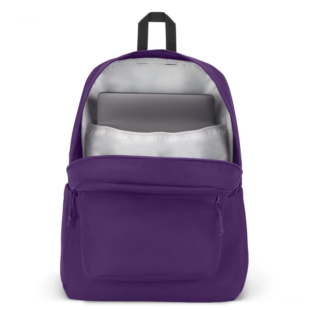 Purple JanSport SuperBreak® Plus Laptop Backpacks | US_JS21B