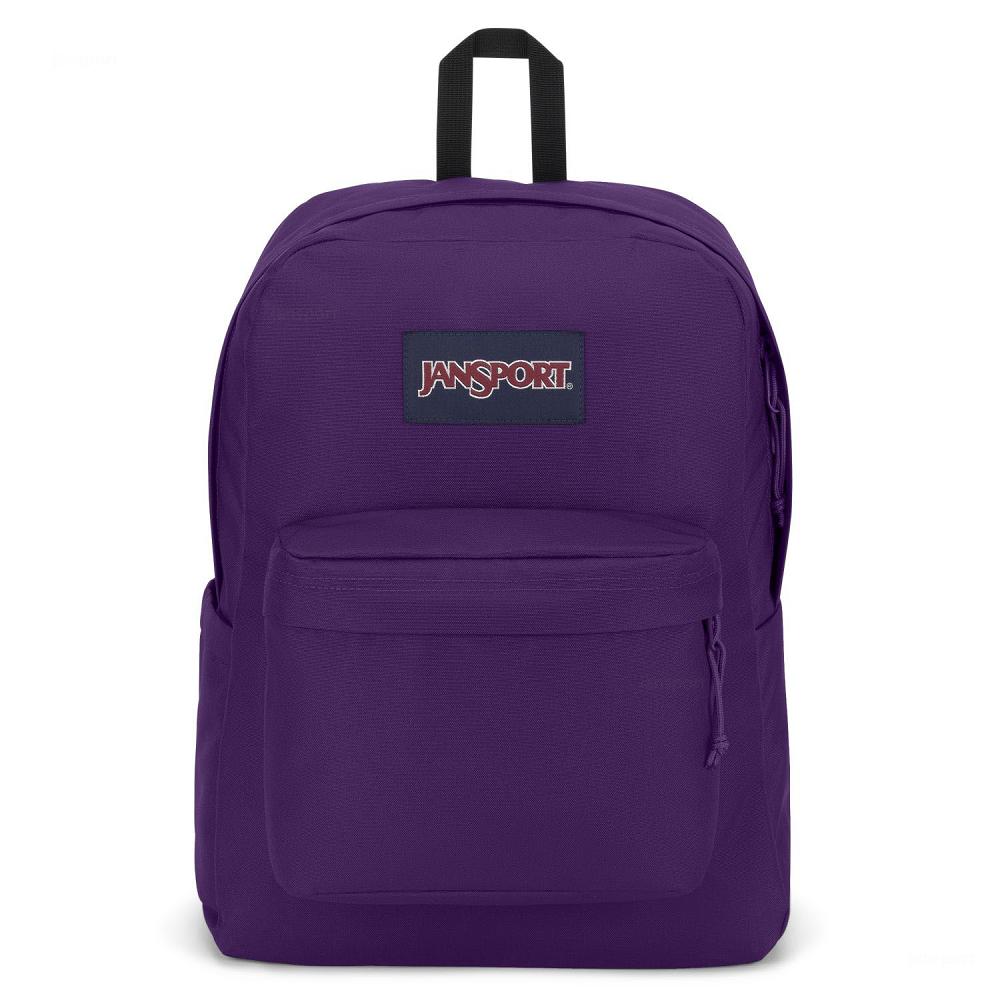 Purple JanSport SuperBreak® Plus Laptop Backpacks | US_JS21B