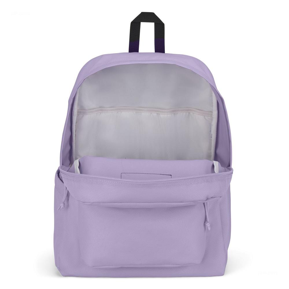 Purple JanSport SuperBreak® Plus Laptop Backpacks | US_JS319