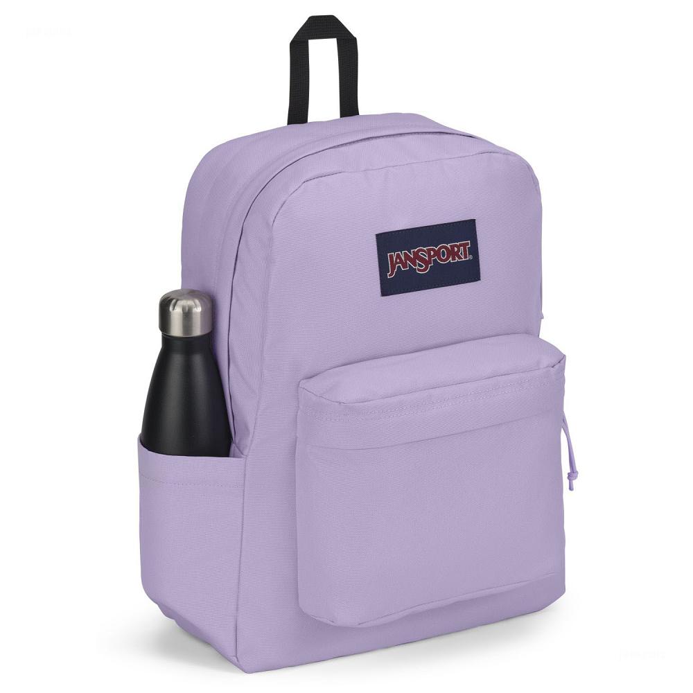 Purple JanSport SuperBreak® Plus Laptop Backpacks | US_JS319