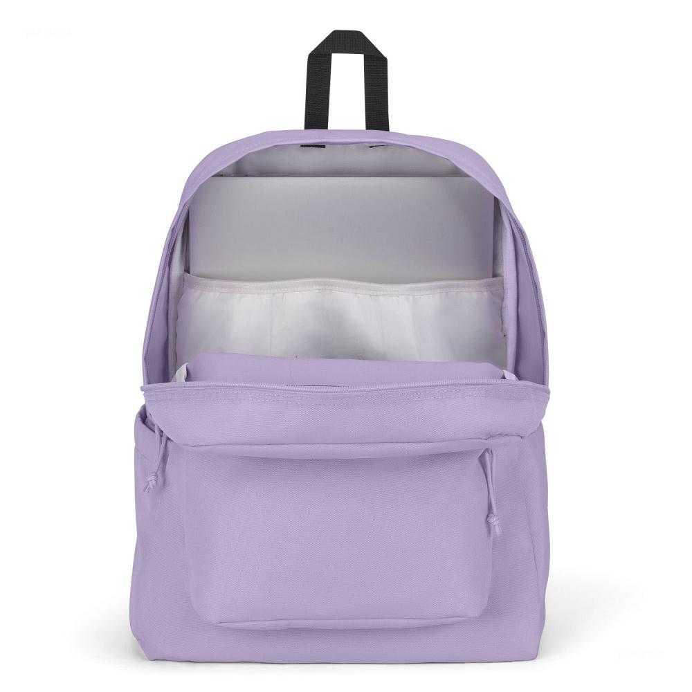 Purple JanSport SuperBreak® Plus Laptop Backpacks | US_JS319