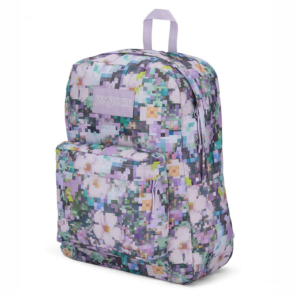 Purple JanSport SuperBreak® Plus Laptop Backpacks | US_JS330