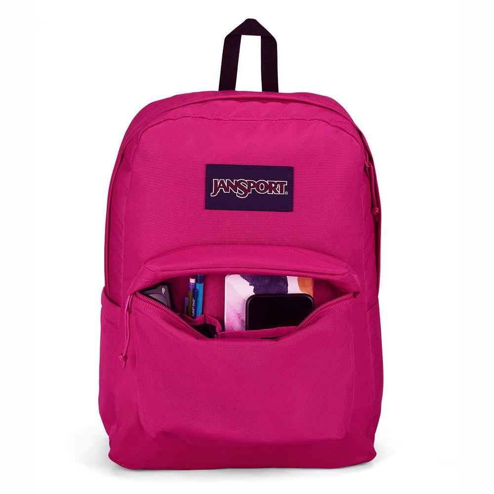 Purple JanSport SuperBreak® Plus Laptop Backpacks | US_JS559