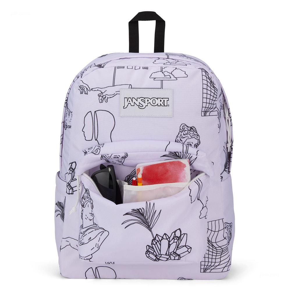 Purple JanSport SuperBreak® School Backpacks | US_JS25B