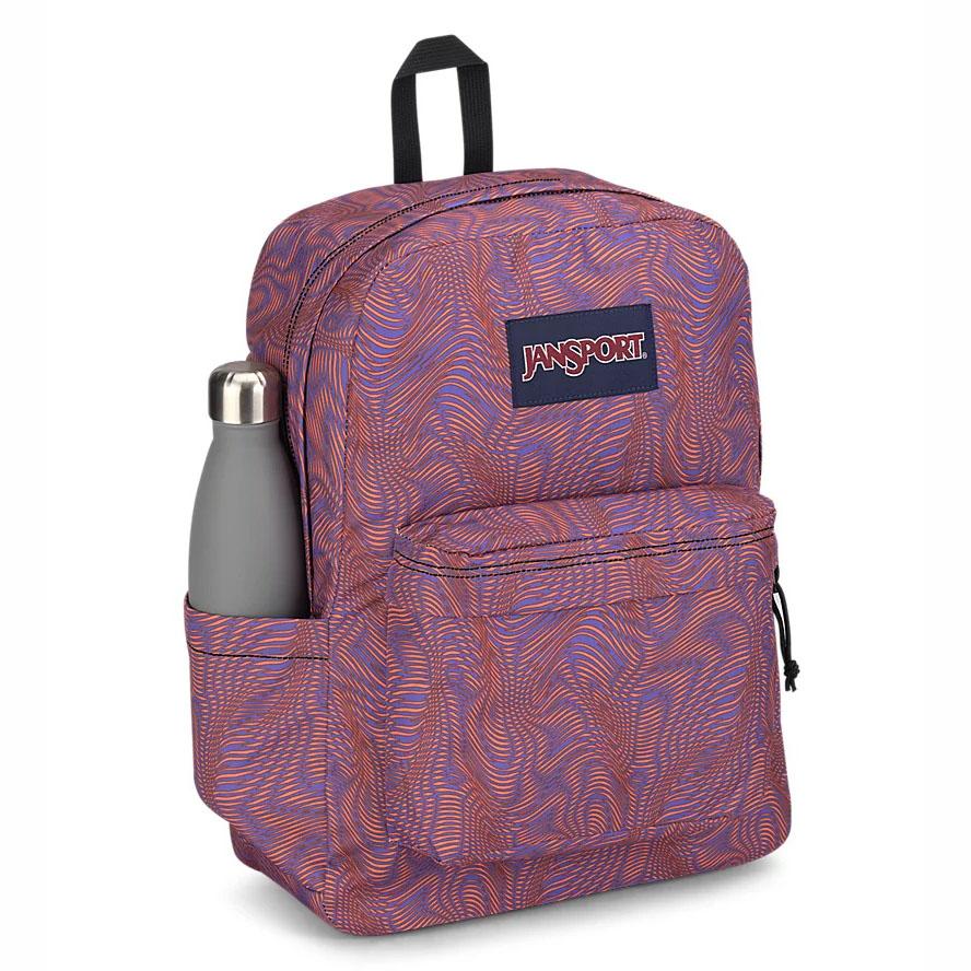 Purple / Orange JanSport SuperBreak® Plus Laptop Backpacks | US_JS379