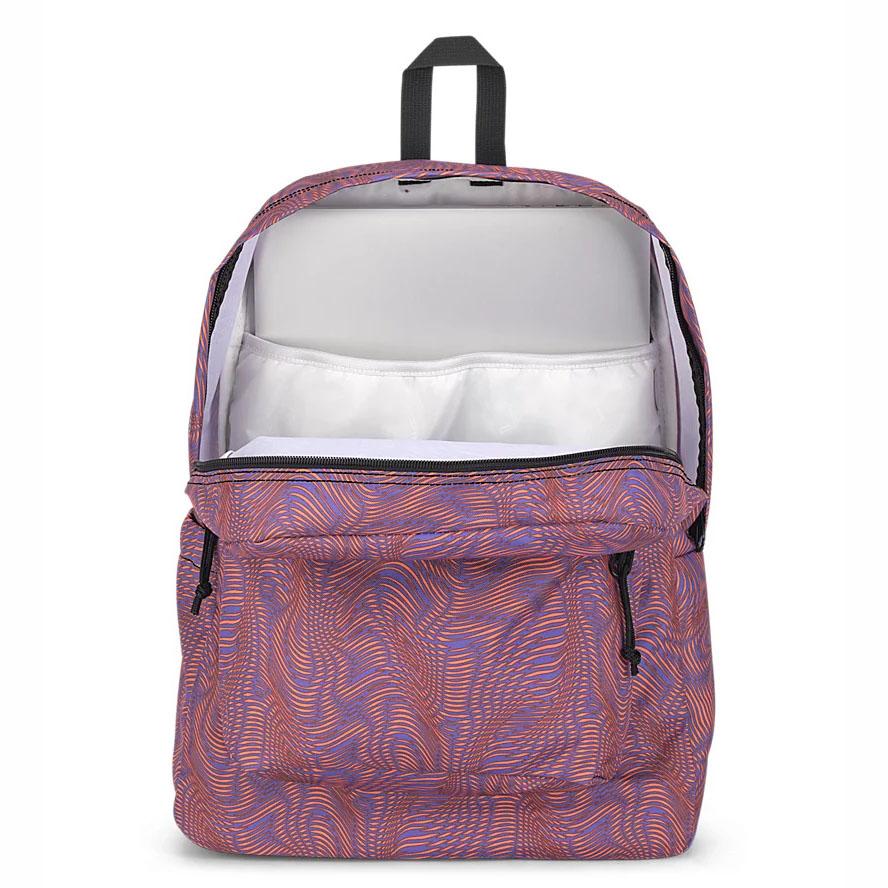 Purple / Orange JanSport SuperBreak® Plus Laptop Backpacks | US_JS379