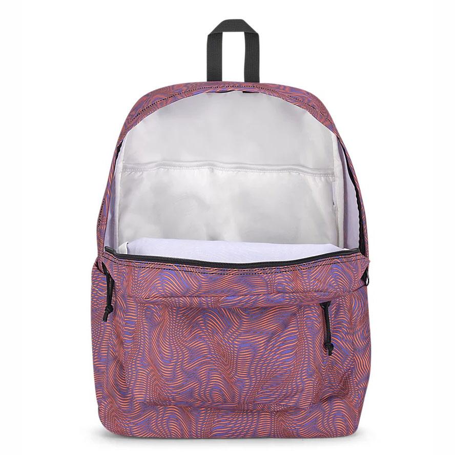 Purple / Orange JanSport SuperBreak® Plus Laptop Backpacks | US_JS379