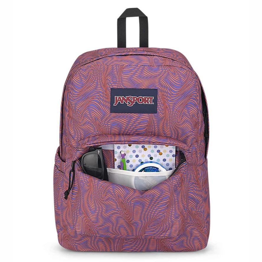 Purple / Orange JanSport SuperBreak® Plus Laptop Backpacks | US_JS379