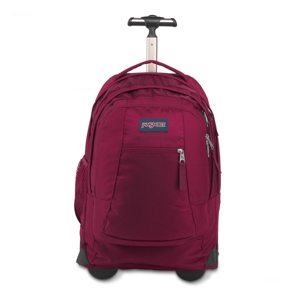 Red JanSport Driver 8 Rolling Laptop Backpacks | US_JS016