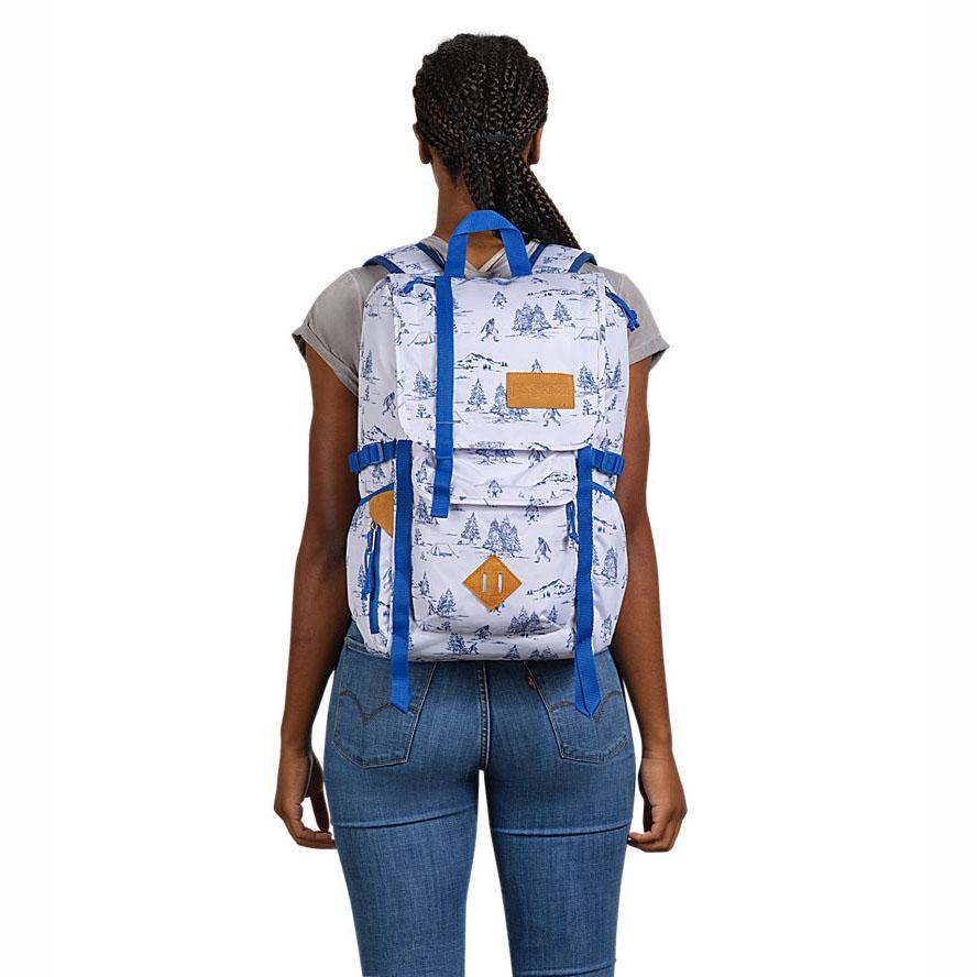 White / Blue JanSport Hatchet Hiking Backpacks | US_JS455