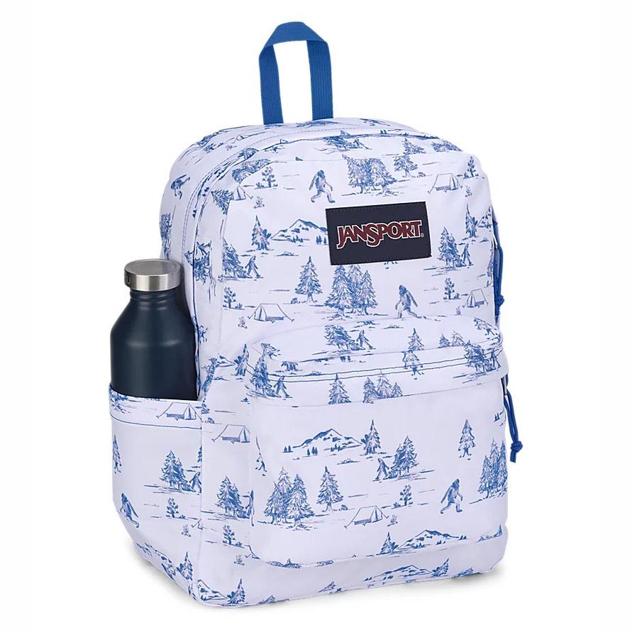 White / Blue JanSport SuperBreak® Plus Laptop Backpacks | US_JS594