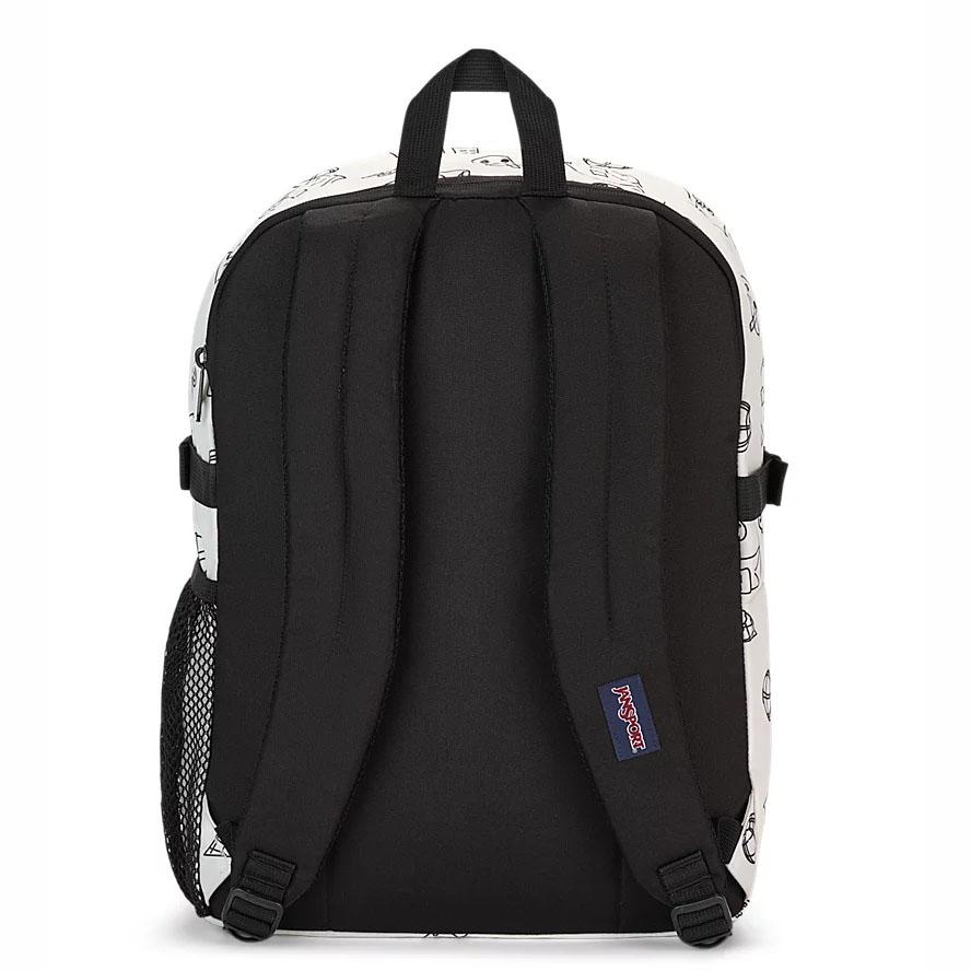 White JanSport Main Campus Laptop Backpacks | US_JS251