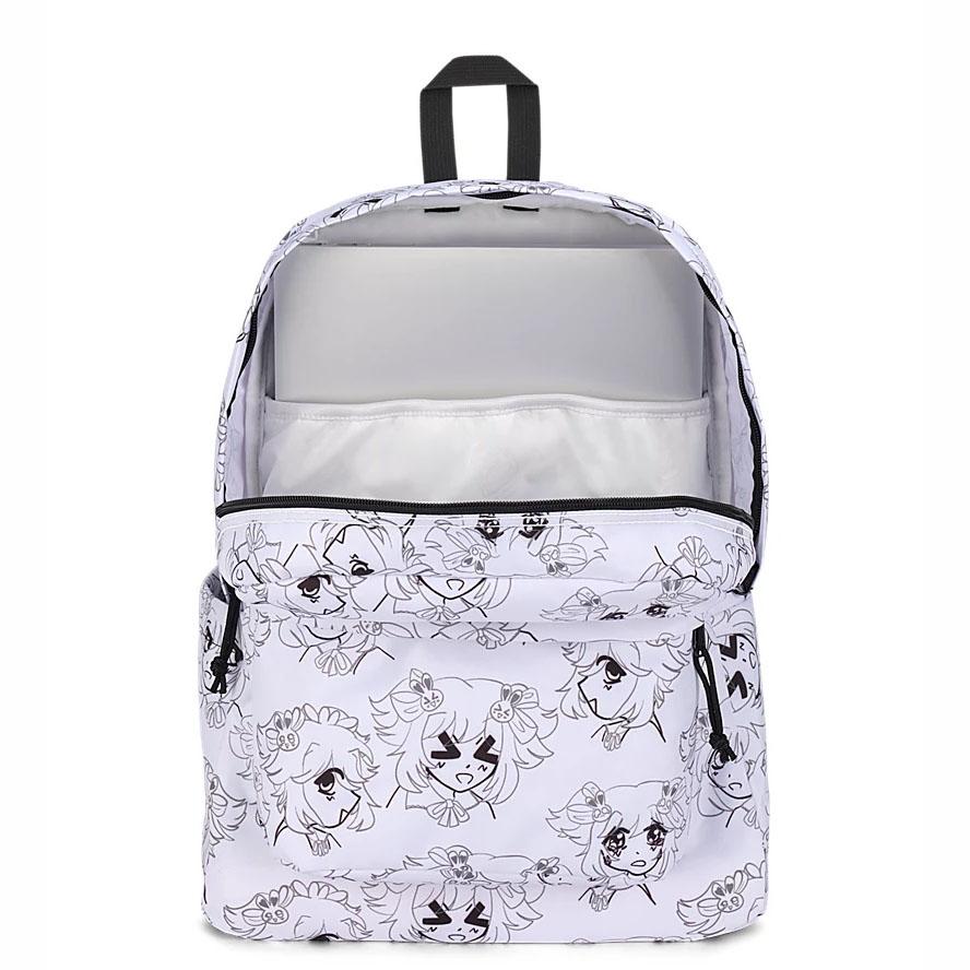 White JanSport SuperBreak® Plus Laptop Backpacks | US_JS103