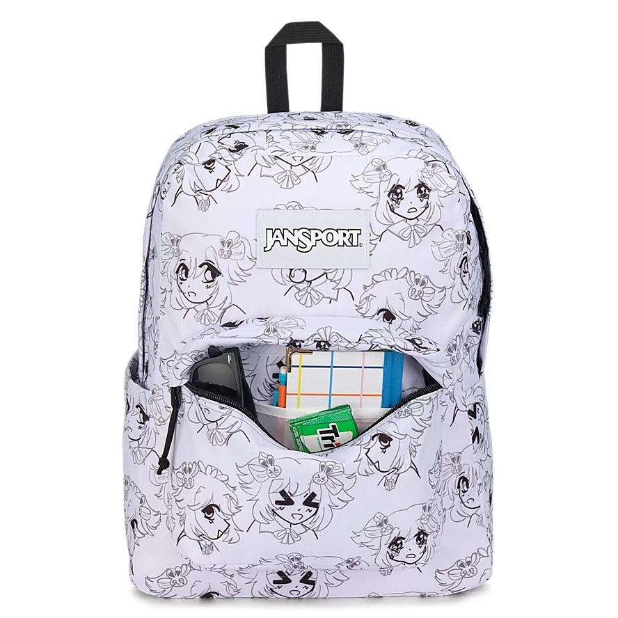 White JanSport SuperBreak® Plus Laptop Backpacks | US_JS103