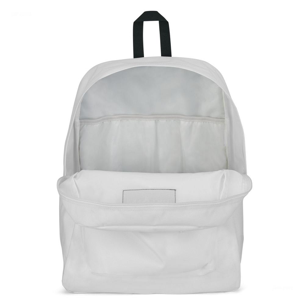 White JanSport SuperBreak® Plus Laptop Backpacks | US_JS451