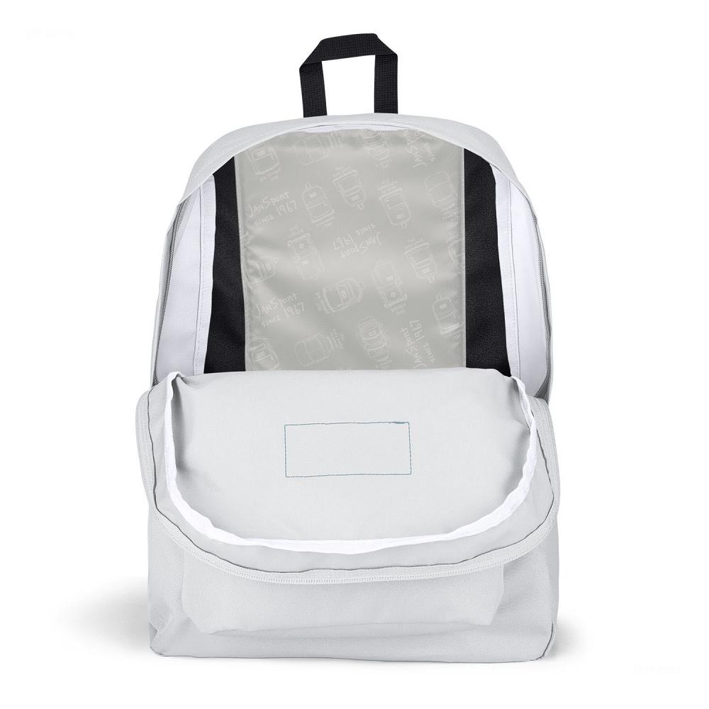 White JanSport SuperBreak® School Backpacks | US_JS083