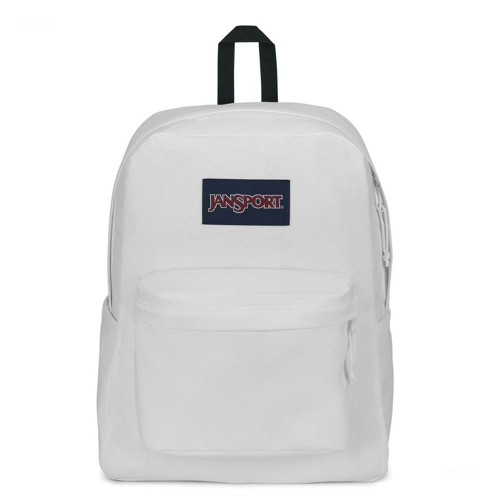 White JanSport SuperBreak® School Backpacks | US_JS083