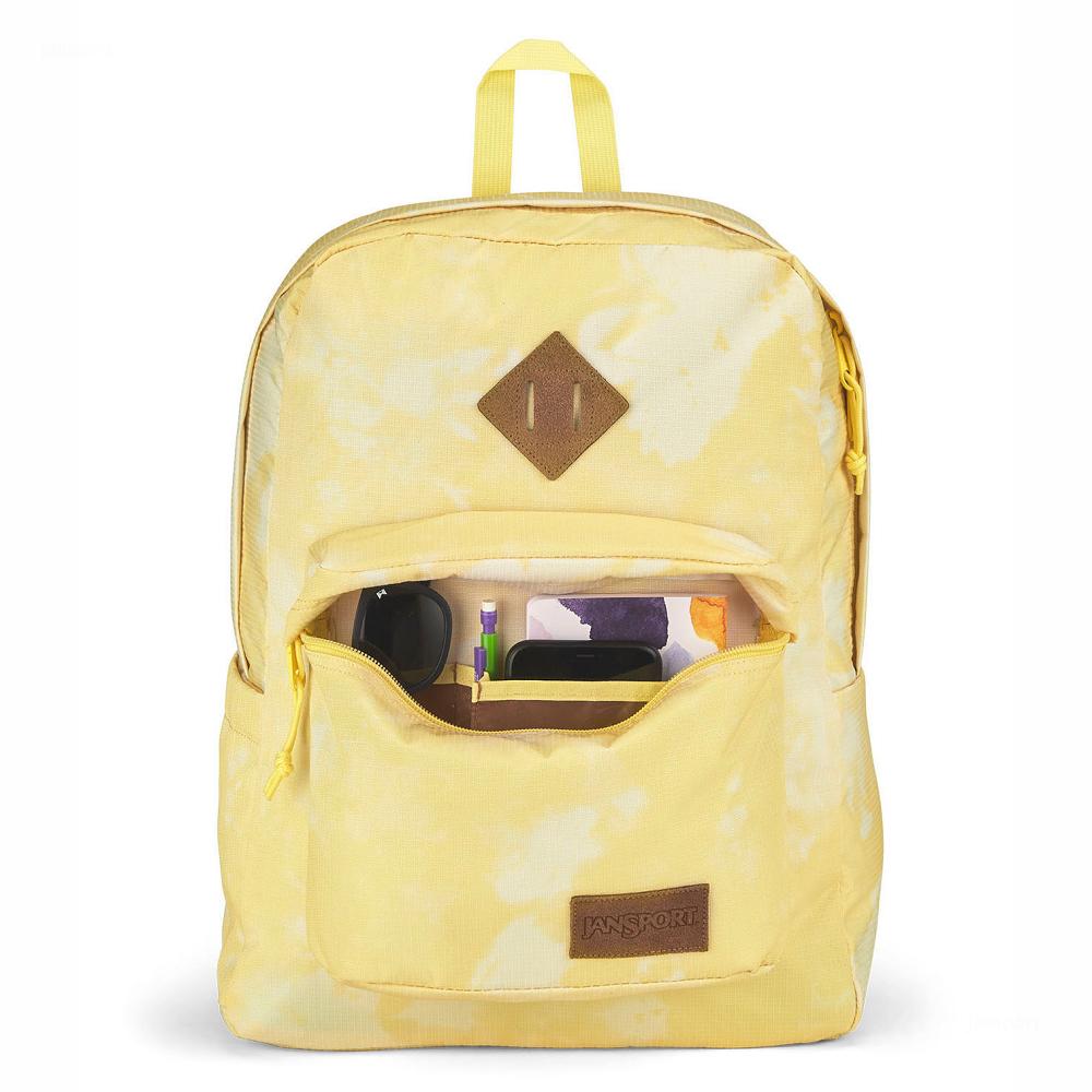 Yellow JanSport SUPERBREAK PLUS FX Laptop Backpacks | US_JS070