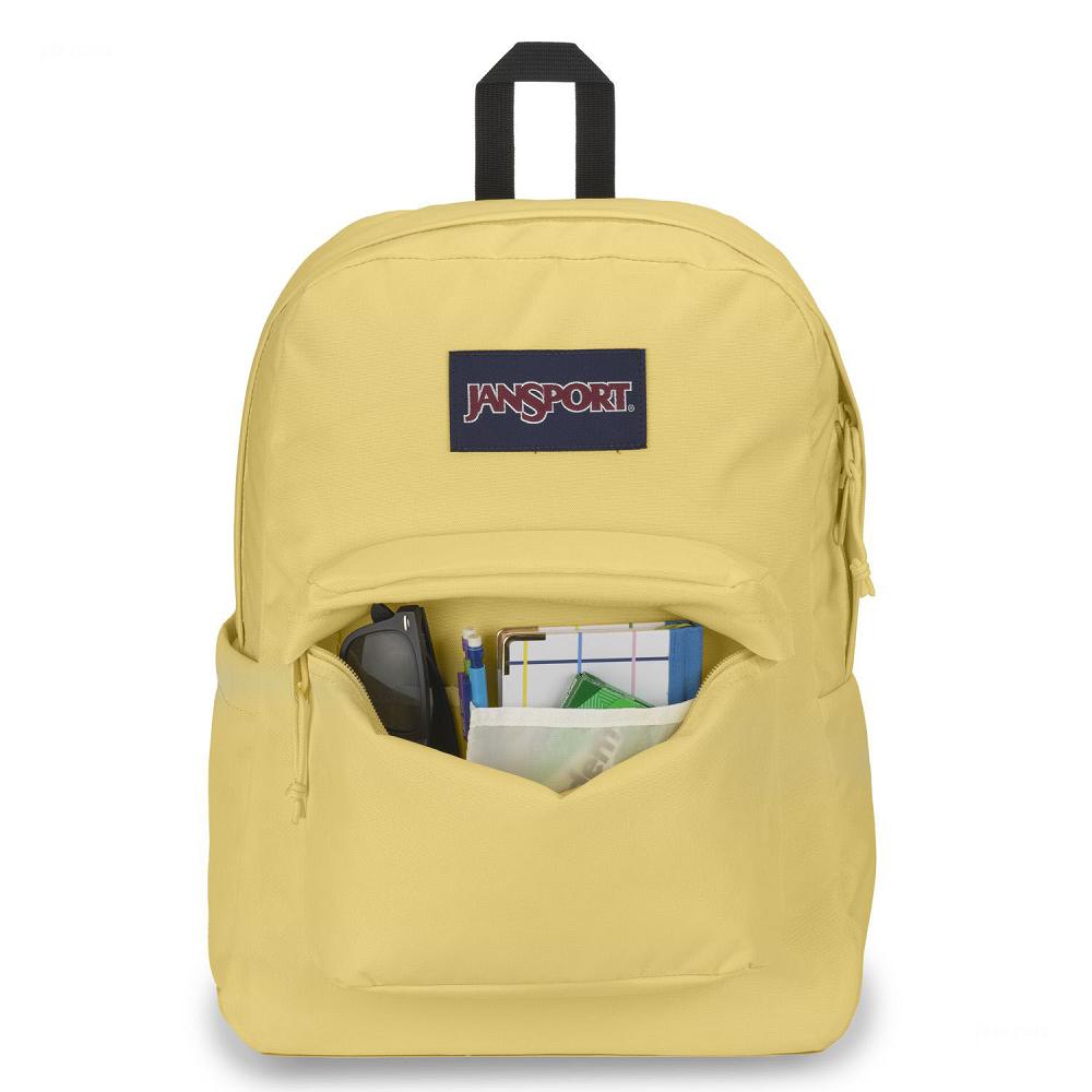 Yellow JanSport SuperBreak® Plus Laptop Backpacks | US_JS130