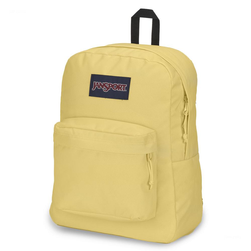 Yellow JanSport SuperBreak® Plus Laptop Backpacks | US_JS130