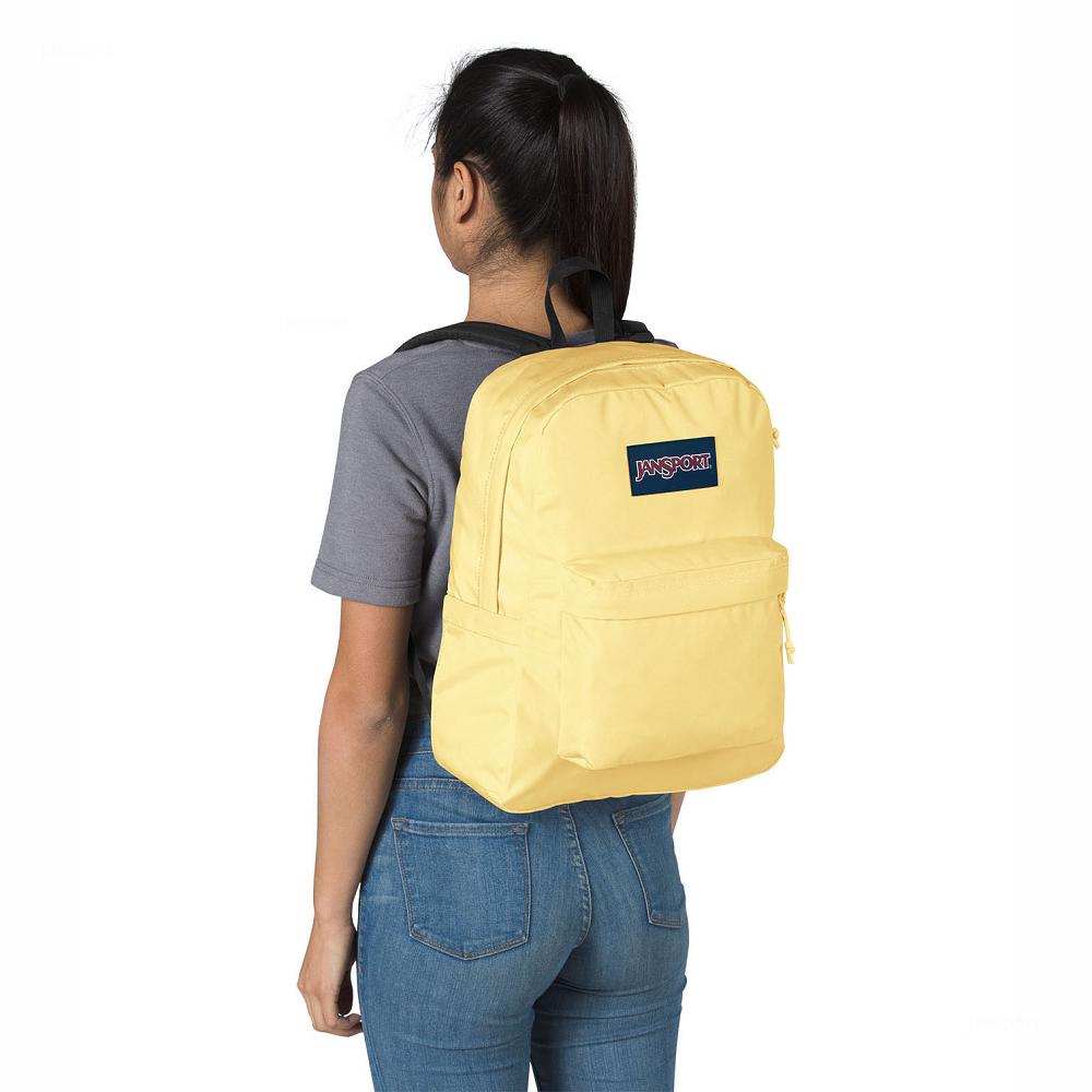 Yellow JanSport SuperBreak® Plus School Backpacks | US_JS24B